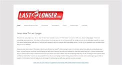 Desktop Screenshot of lastlonger.org